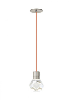 Modern Kira dimmable LED Ceiling Pendant Light in a Satin Nickel/Silver Colored finish (7355|700TDKIRAP1OS-LEDWD)
