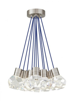 Modern Kira dimmable LED Ceiling Pendant Light in a Satin Nickel/Silver Colored finish (7355|700TDKIRAP11US-LED930)