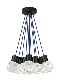 Modern Kira dimmable LED Ceiling Pendant Light in a Black finish (7355|700TDKIRAP11UB-LEDWD)