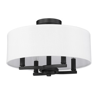 Golden Lighting Eliana 4-light Semi-Flush Mount in Matte Black (36|7154-SF BLK-MWS)