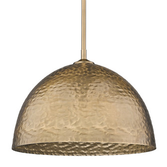 Golden Lighting Shepard 1-light Pendant in Modern Brass and Modern Brass shade (36|6950-L MBS)