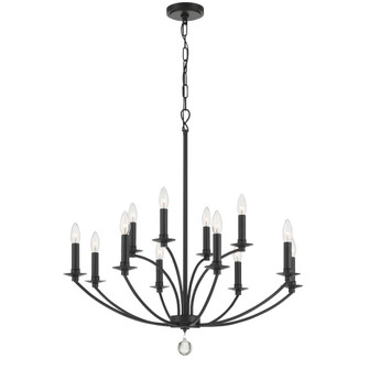 Mila 32'' Black Chandelier (205|MIL-8012-BK)