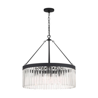 Emory 8 Light Black Forged Chandelier (205|EMO-5406-BF)