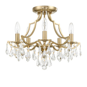 Cedar 5 Light Vibrant Gold Semi Flush Mount (205|5930-VG-CL-MWP)