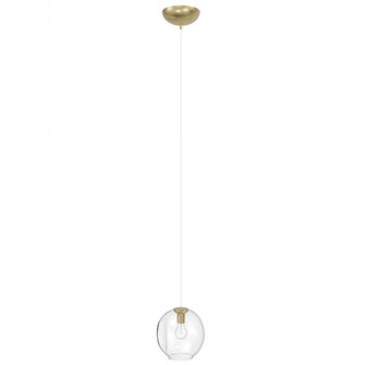 Fairfax 8''W 1-Light Pendant in Brushed Brass/Clear Glass (4450|HF8081-BB)