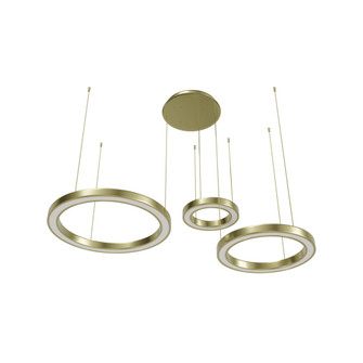 Aria 3-Ring 59''W LED Chandelier in Polished Brass (4450|HF4443-PB)
