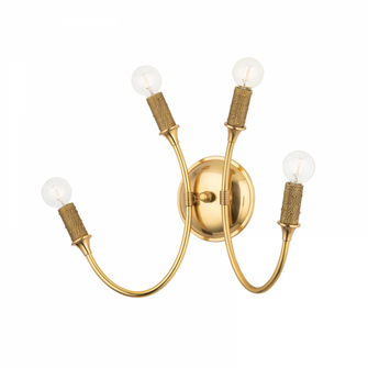 4 LIGHT WALL SCONCE (57|1504-AGB)