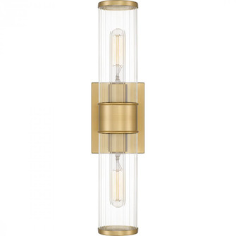 Nova 2-Light Aged Brass Wall Sconce (26|QW16128AB)
