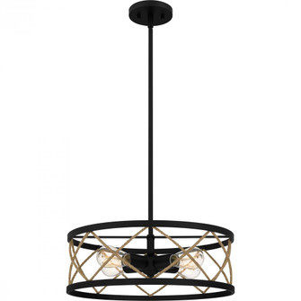 Cedar Park 4-Light Matte Black Pendant Light (26|QP5632MBK)