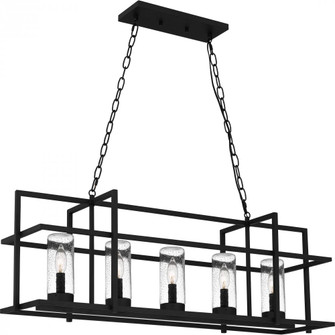 Damien 5-Light Earth Black Linear Chandelier (26|DMN537EK)
