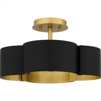 Balsam 4-Light Matte Black Semi-Flush Mount Light (26|BSM1714MBK)