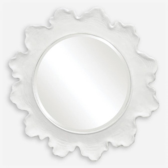 Sea Coral White Round Mirror (85|09797)