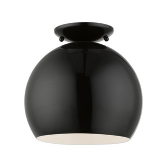 1 Light Shiny Black Semi-Flush Mount (108|43390-68)
