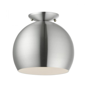 1 Light Brushed Aluminum Semi-Flush Mount (108|43390-66)