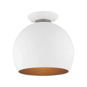 1 Light White Semi-Flush Mount (108|43390-03)