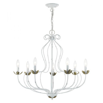 7 Light Antique White Chandelier (108|42907-60)