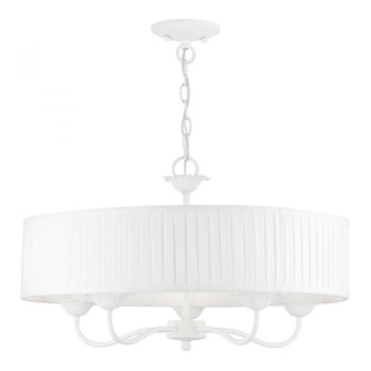 5 Light White Pendant Chandelier (108|41775-03)