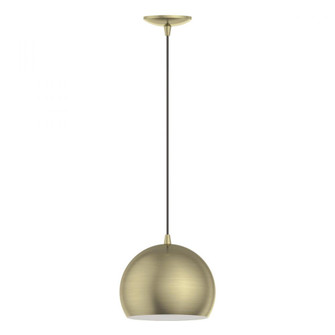 1 Light Antique Brass Pendant (108|40801-01)