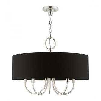 5 Light Brushed Nickel Pendant Chandelier (108|40115-91)