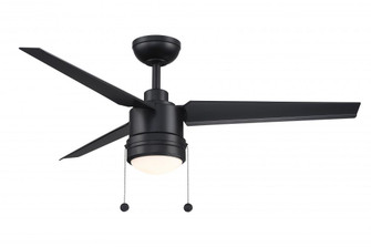PC/DC 52 inch Indoor/Outdoor Ceiling Fan with LED Light Kit - Black (90|FPD7619BLW)