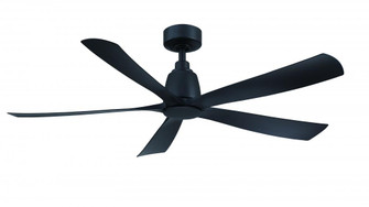 Kute5 52 inch Indoor/Outdoor Ceiling Fan - Black with Black blades (90|FPD5534BL)