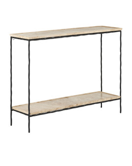 Boyles Travertine Console Table (92|4000-0137)
