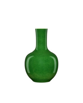 Imperial Green Long Neck Vase (92|1200-0577)