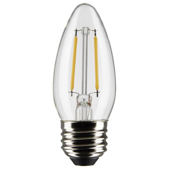 3 Watt B11 LED Filament; Clear; Medium base; 90 CRI; 2700K; 120 Volt (27|S21282)
