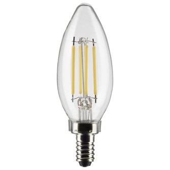 4 Watt B11 LED Filament; Clear; Candelabra base; 90 CRI; 3500K; 120 Volt (27|S21266)