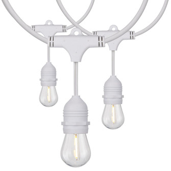 24Ft; LED String Light; Includes 12-S14 bulbs; 2200K; White Cord (27|S8038)