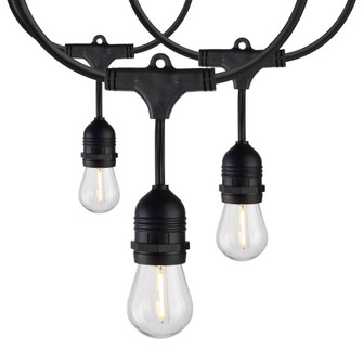 2 Pack; 24Ft; LED String Light; Includes 12-S14 bulbs; 2200K; 120 Volts (27|S8037)