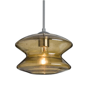 Besa, Zen Cord Pendant For Multiport Canopy, Latte Bubble, Satin Nickel Finish, 1x60W Medium Base (127|J-ZENLT-SN-L)
