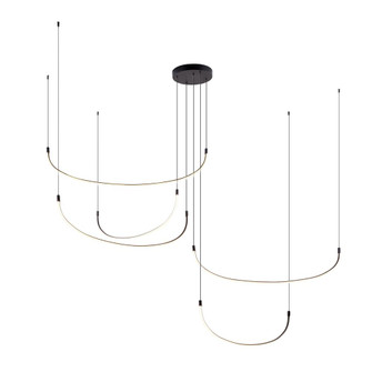 Talis 90-in Black LED Multi Pendant (461|MP89590-BK)