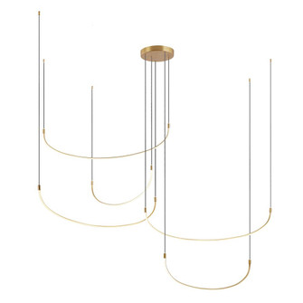 Talis 90-in Brushed Gold LED Multi Pendant (461|MP89590-BG)