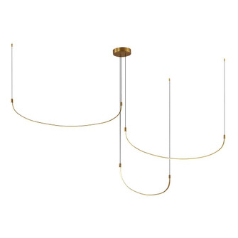 Talis 90-in Brushed Gold LED Multi Pendant (461|MP89390-BG)