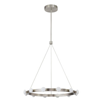 Rezz 28-in Brushed Nickel LED Pendant (461|PD63428-BN)