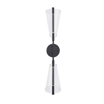 Mulberry 29-in Black/Light Guide LED Wall Sconce (461|WS62629-BK/LG)