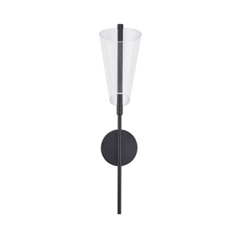 Mulberry 24-in Black/Light Guide Dimmable LED Wall Sconce (461|WS62524-BK/LG)