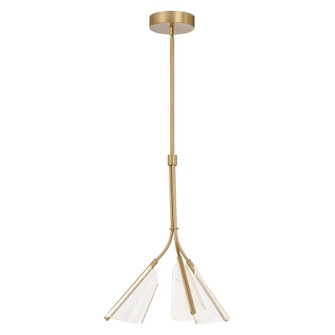 Mulberry 22-in Brushed Gold/Light Guide LED Pendant (461|PD62622-BG/LG)