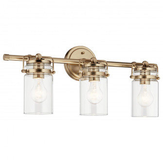 Brinley 24'' 3 Light Vanity Light with Clear Glass in Champagne Bronze (10687|45689CPZ)