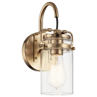 Brinley 11.5'' 1 Light Wall Sconce with Clear Glass Champagne Bronze (10687|45576CPZ)