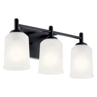 Shailene 21'' 3 Light Vanity Light with Satin Etched Glass in Olde Bronze (10687|45574BK)