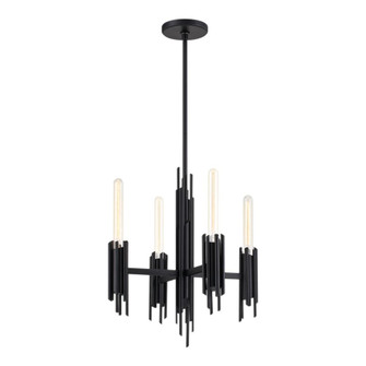 Torres 19-in Matte Black 4 Lights Chandeliers (7713|CH335019MB)