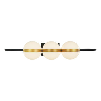 Tagliato 32-in Matte Black/Brushed Gold LED Wall/Vanity (7713|WV302003MBBG)