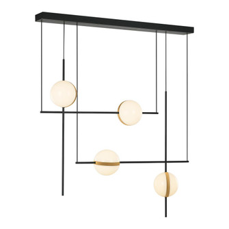 Tagliato 40-in Matte Black/Brushed Gold LED Linear Pendant (7713|LP302004MBBG)