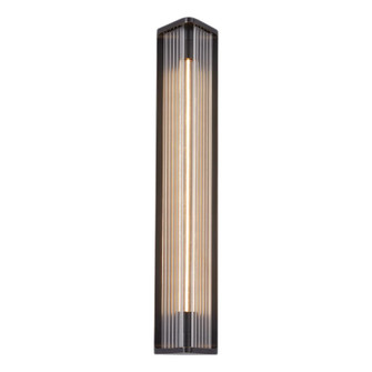 Sabre 23-in Ribbed Glass/Urban Bronze LED Wall/Vanity (7713|WV339123UBCR)