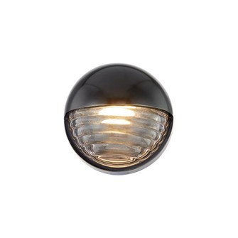 Palais 6-in Ribbed Glass/Urban Bronze Damp-Rated Dimmable LED Wall/Vanity Light (7713|WV330106UBCR)