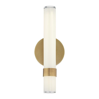 Madison 14-in Vintage Brass/Glossy Opal LED Wall/Vanity (7713|WV324114VBGO)