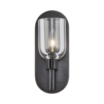 Lucian 9-in Clear Crystal/Urban Bronze 1 Light Damp-Rated Wall/Vanity Light (7713|WV338101UBCC)