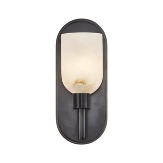 Lucian 9-in Alabaster 1 Light Damp-Rated Wall/Vanity Light with Urban Bronze Finish (7713|WV338101UBAR)
